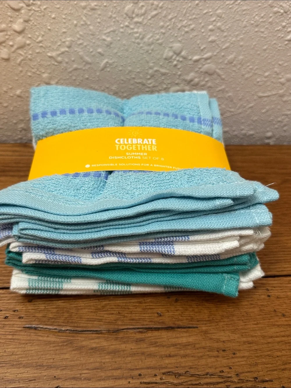 Celebrate Together Summer Dishcloths - Light Blue